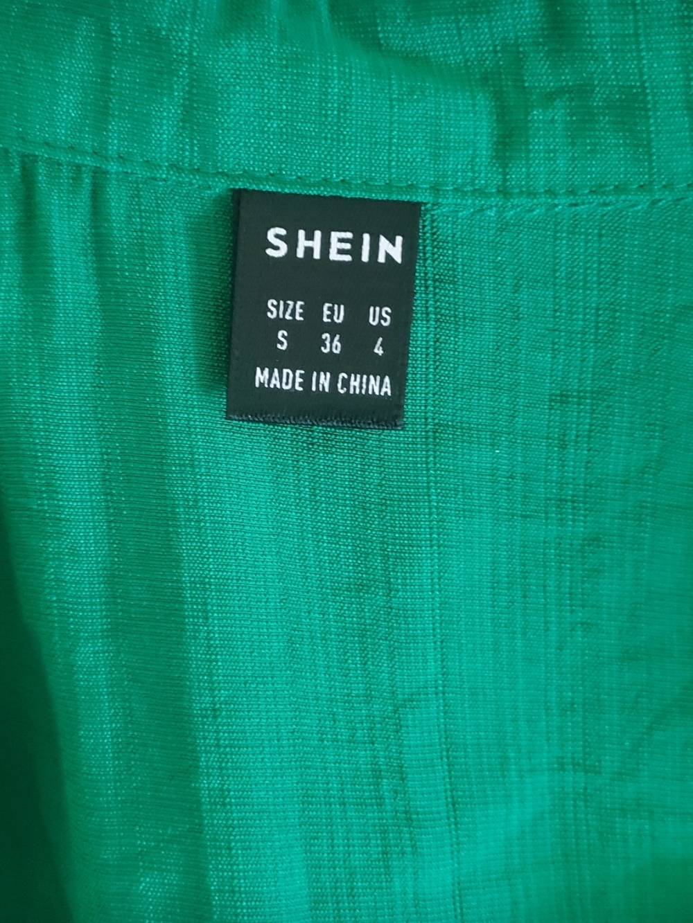 SHEIN Emerald Green Tiered Midi Dress-Skirt with Waist Tie - Picture 5 of 6